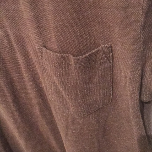 Fabulous Textured Light Brownish Grey Polo Shirt from Frank and Oak - Picture 5 of 5